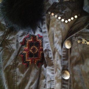 Double D Ranch | Jackets & Coats | Double D Ranch Fur And Denim Jacket ...